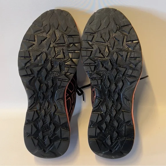 ASICS Gel Black and Salmon Women’s Size 7 Sneakers Running Shoe - Picture 7 of 9